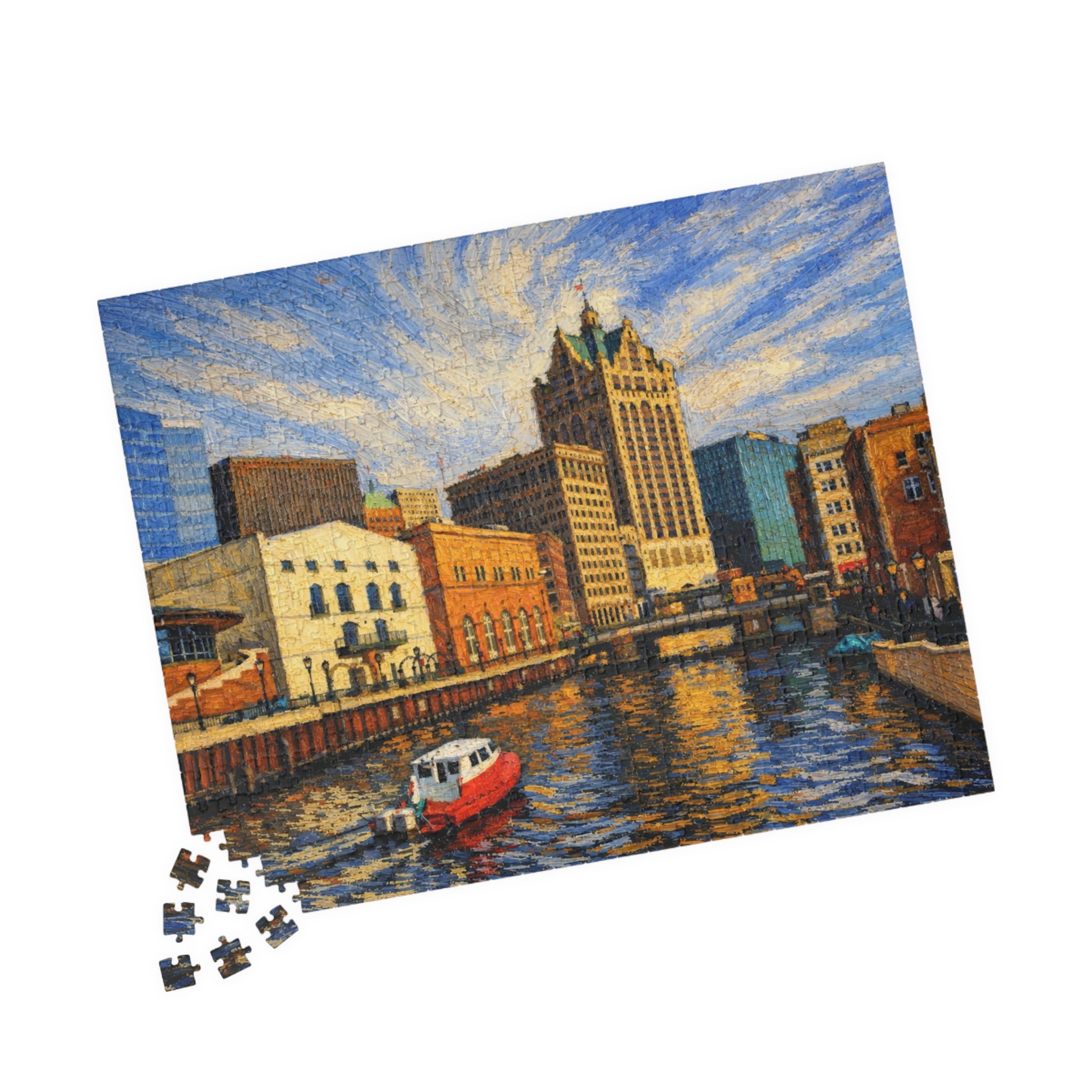 Milwaukee Riverwalk Sunset - (252, 520, 1014 pcs)