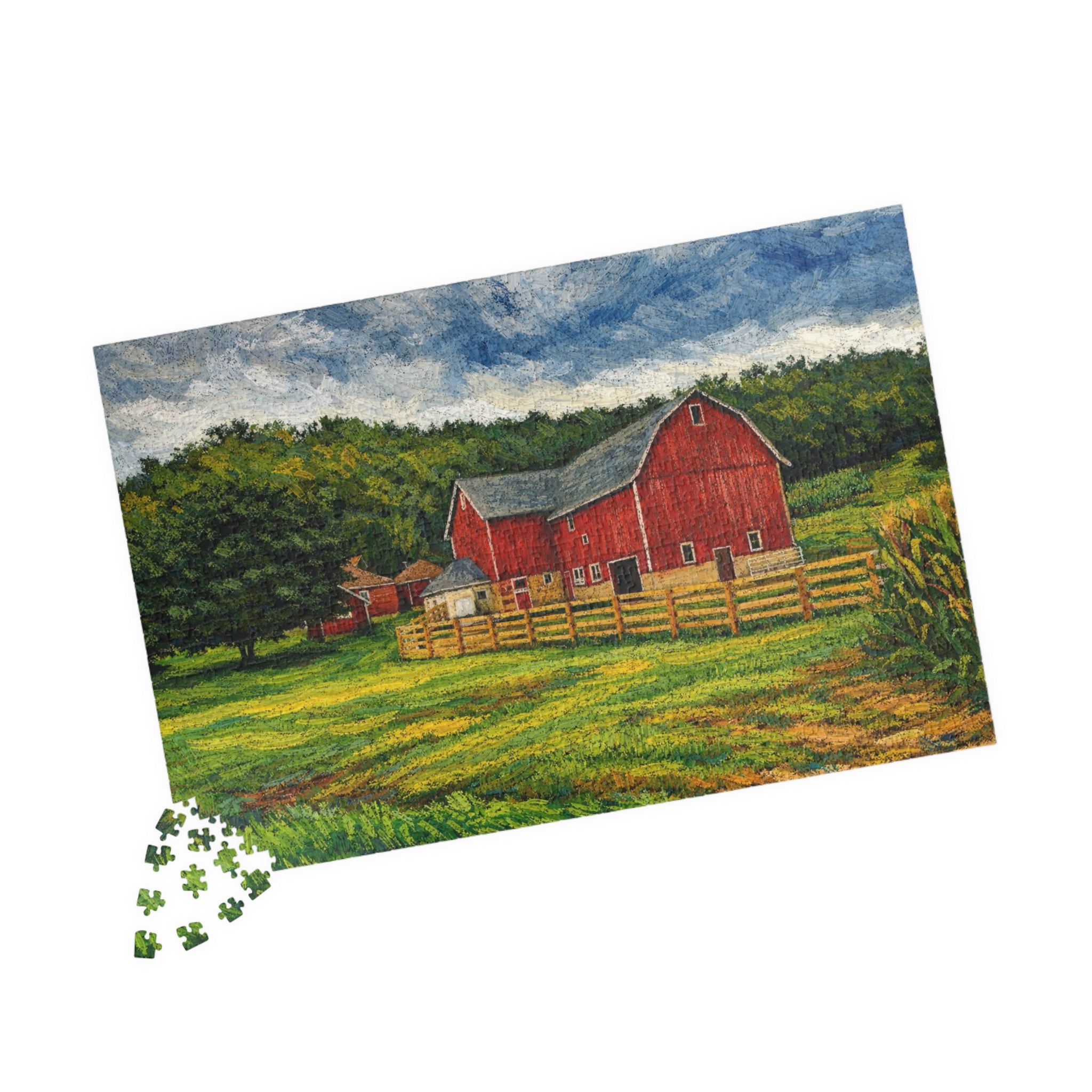 Country Red Barn - (252, 520, 1014 pcs)
