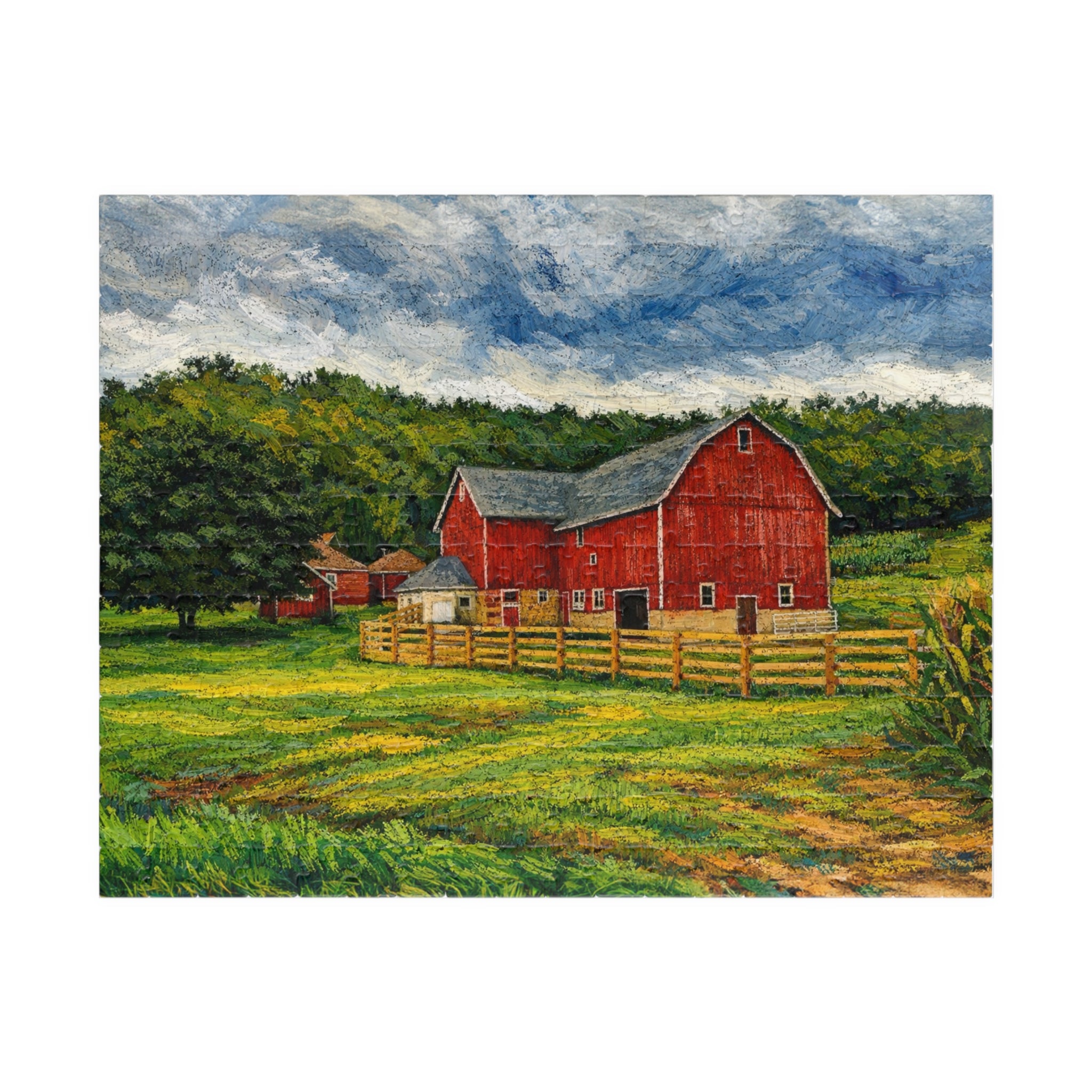 Country Red Barn - (252, 520, 1014 pcs)