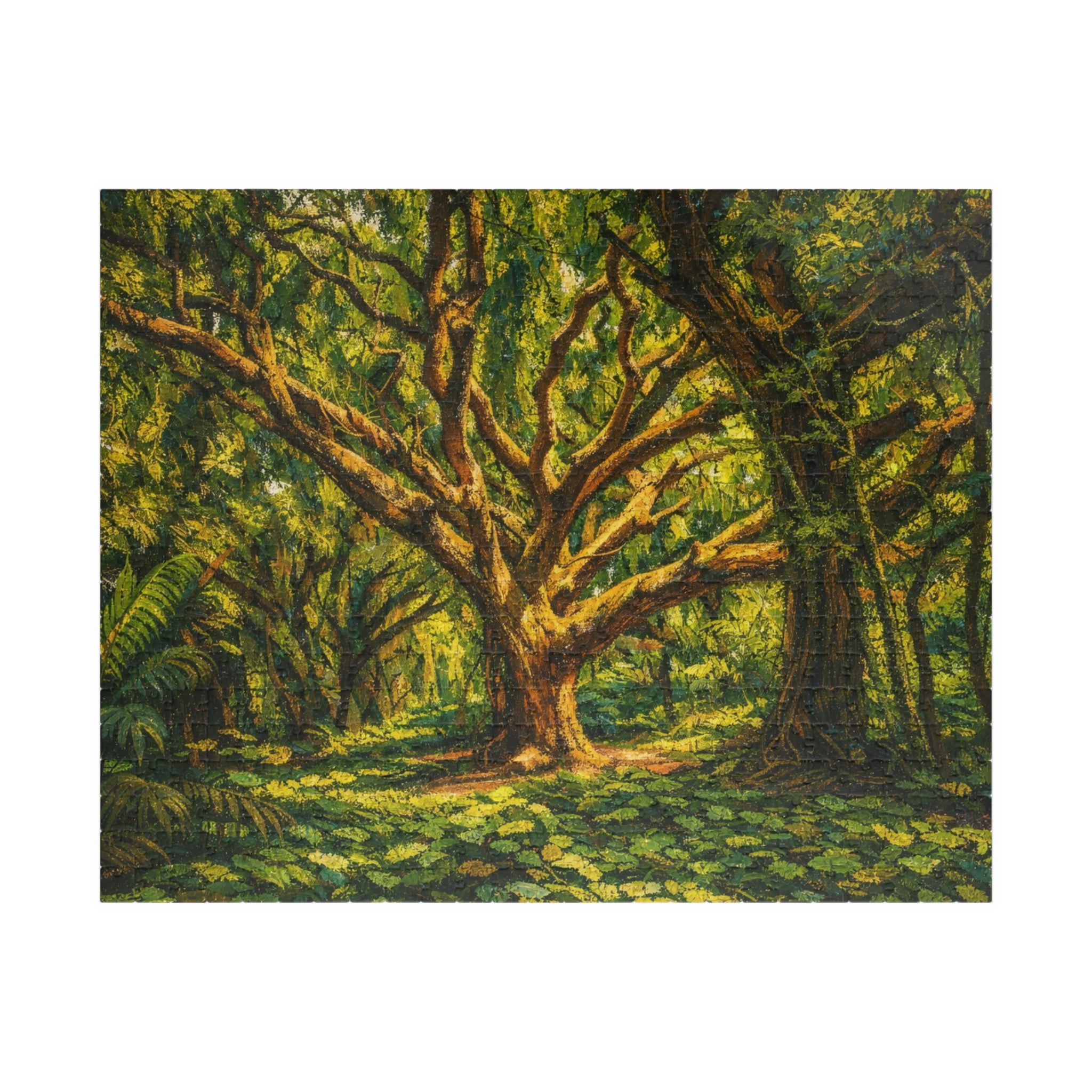 Painted Oak Tree Masterpiece - (252, 520, 1014 pcs)