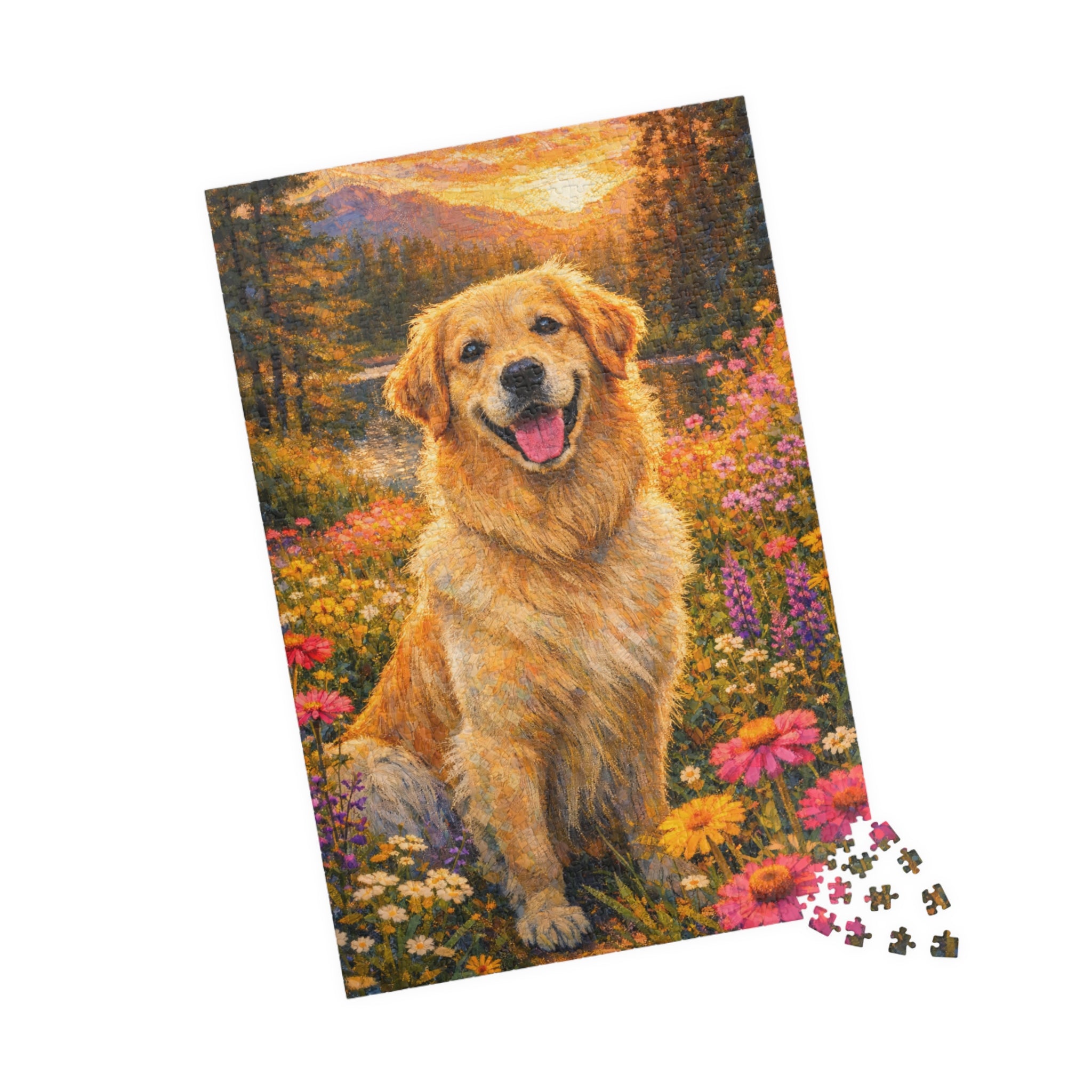 Golden Retriever Meadow - (1014 pcs)