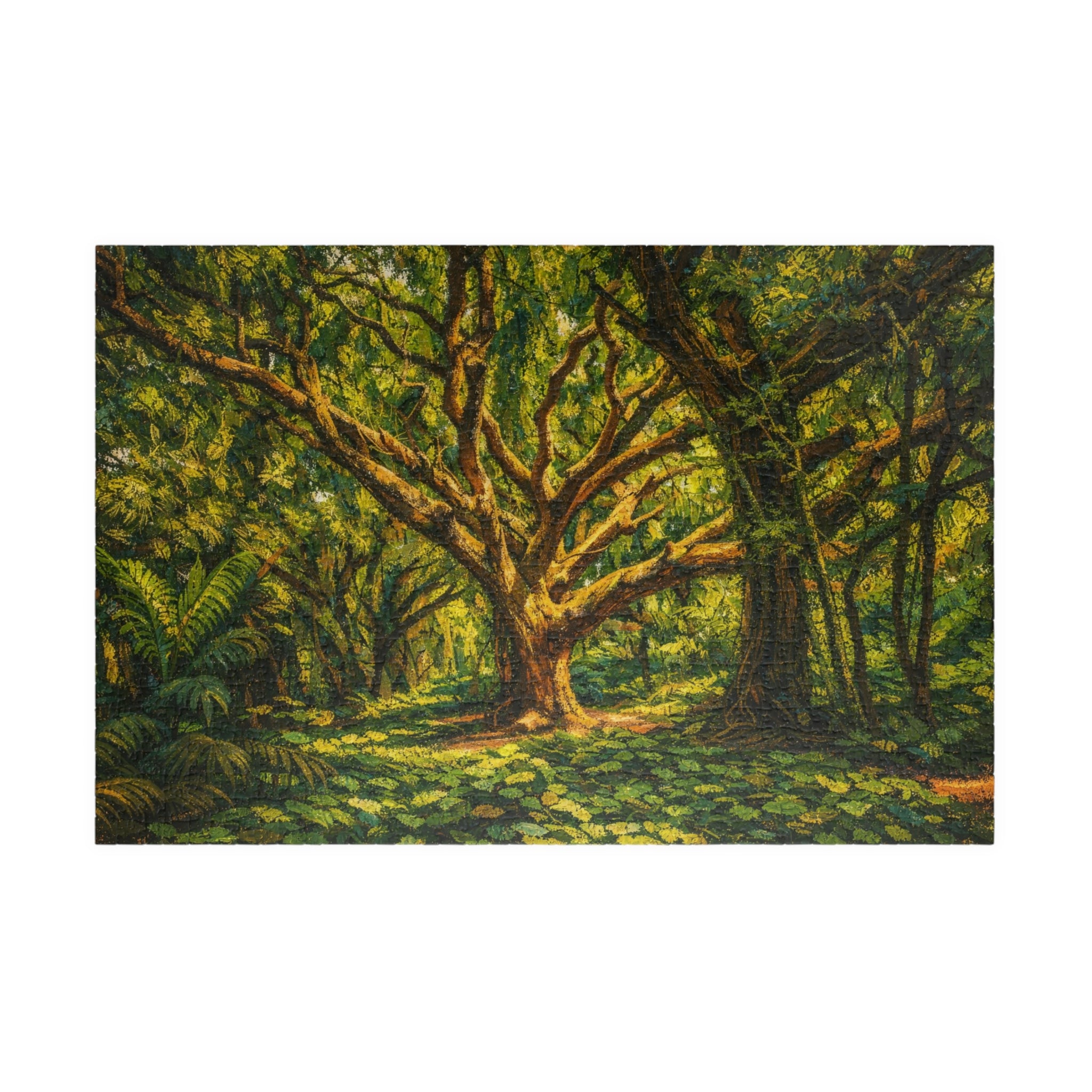 Painted Oak Tree Masterpiece - (252, 520, 1014 pcs)