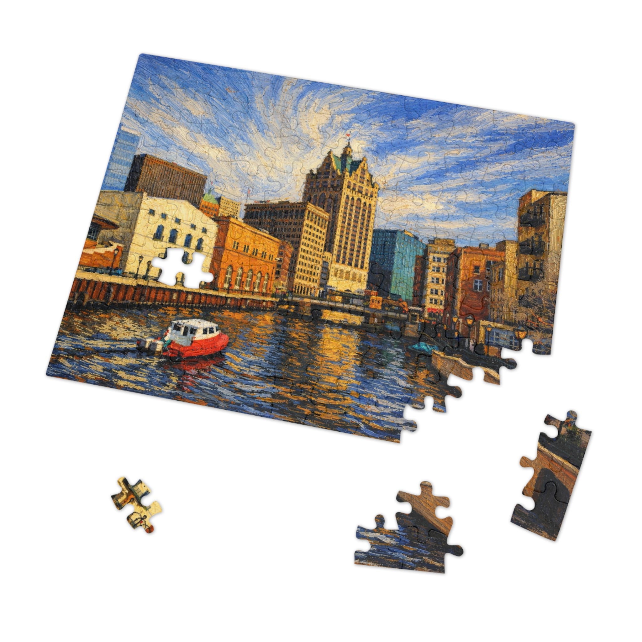 Milwaukee Riverwalk Sunset - (252, 520, 1014 pcs)