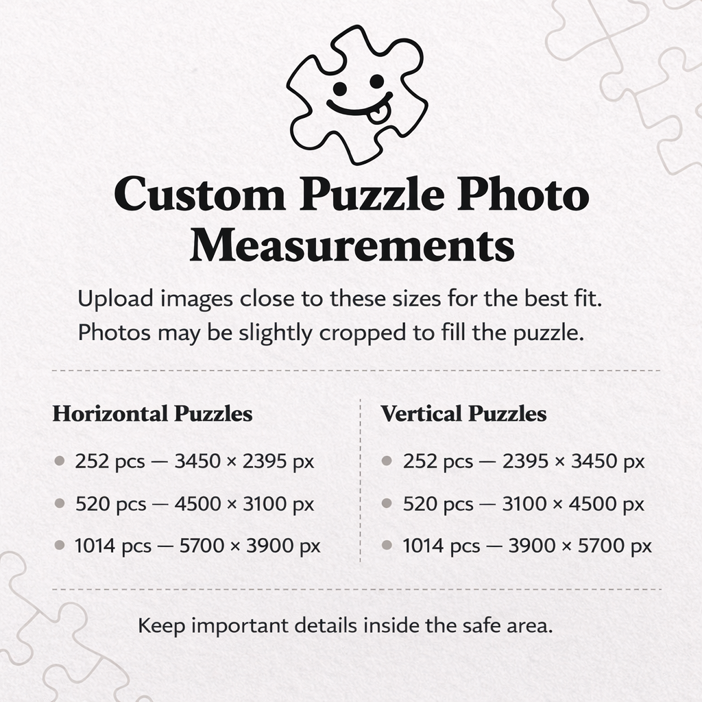 252pcs (Vertical) Custom Jigsaw Puzzle