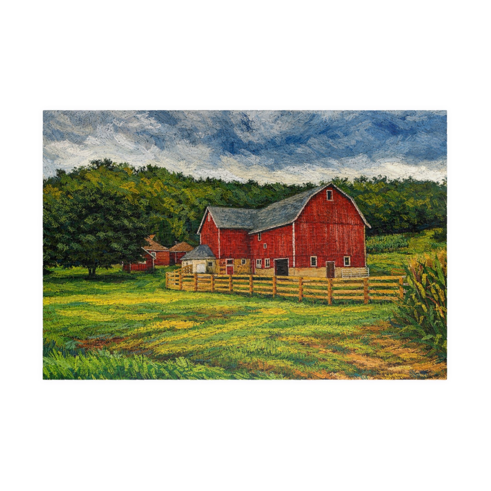 Country Red Barn - (252, 520, 1014 pcs)