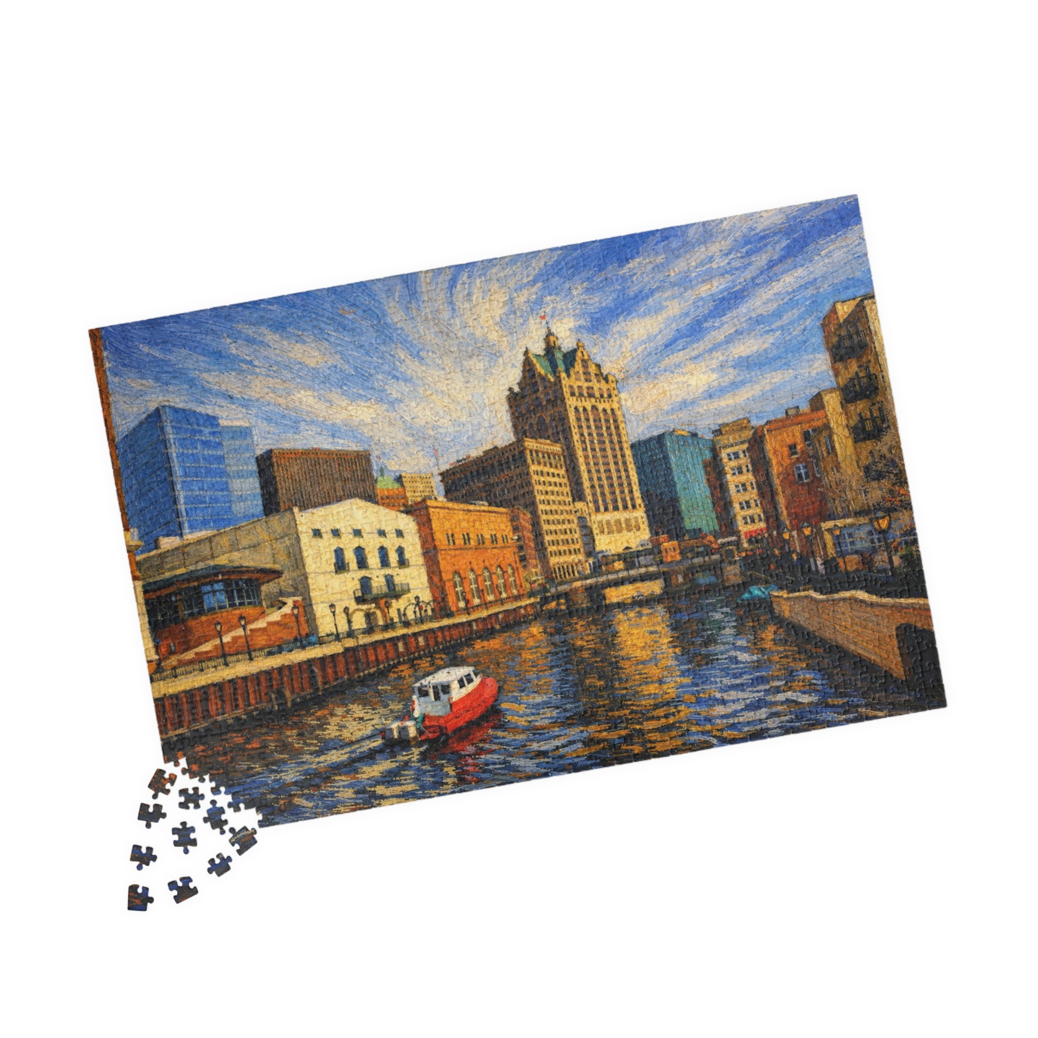 Milwaukee Riverwalk Sunset - (252, 520, 1014 pcs)