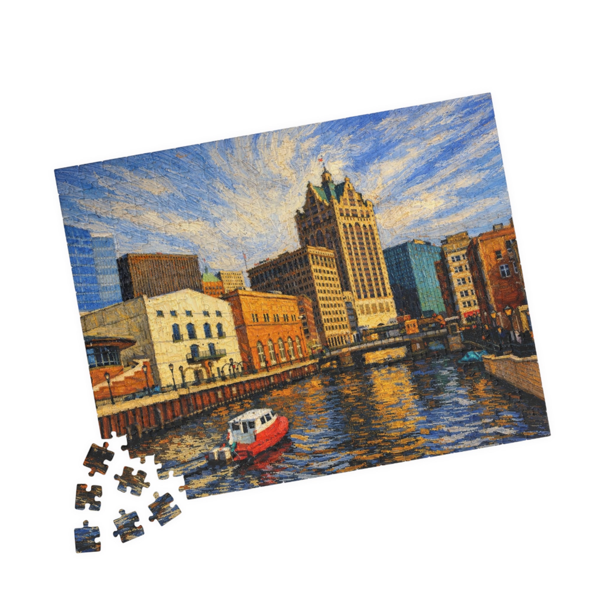 Milwaukee Riverwalk Sunset - (252, 520, 1014 pcs)