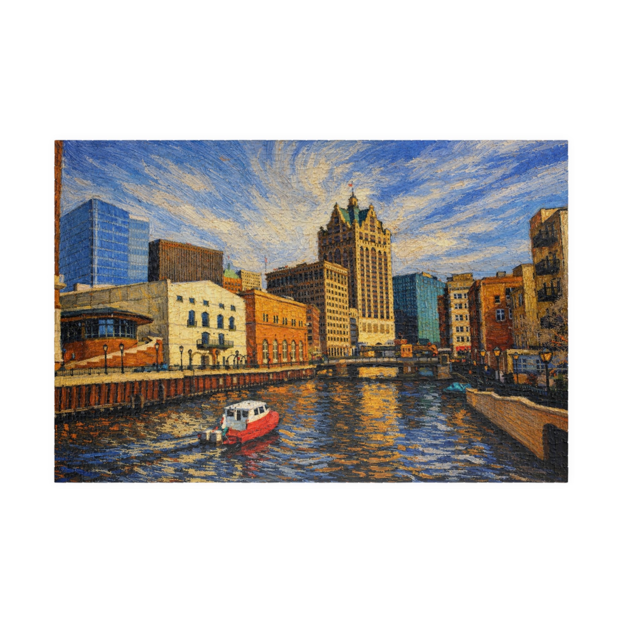 Milwaukee Riverwalk Sunset - (252, 520, 1014 pcs)