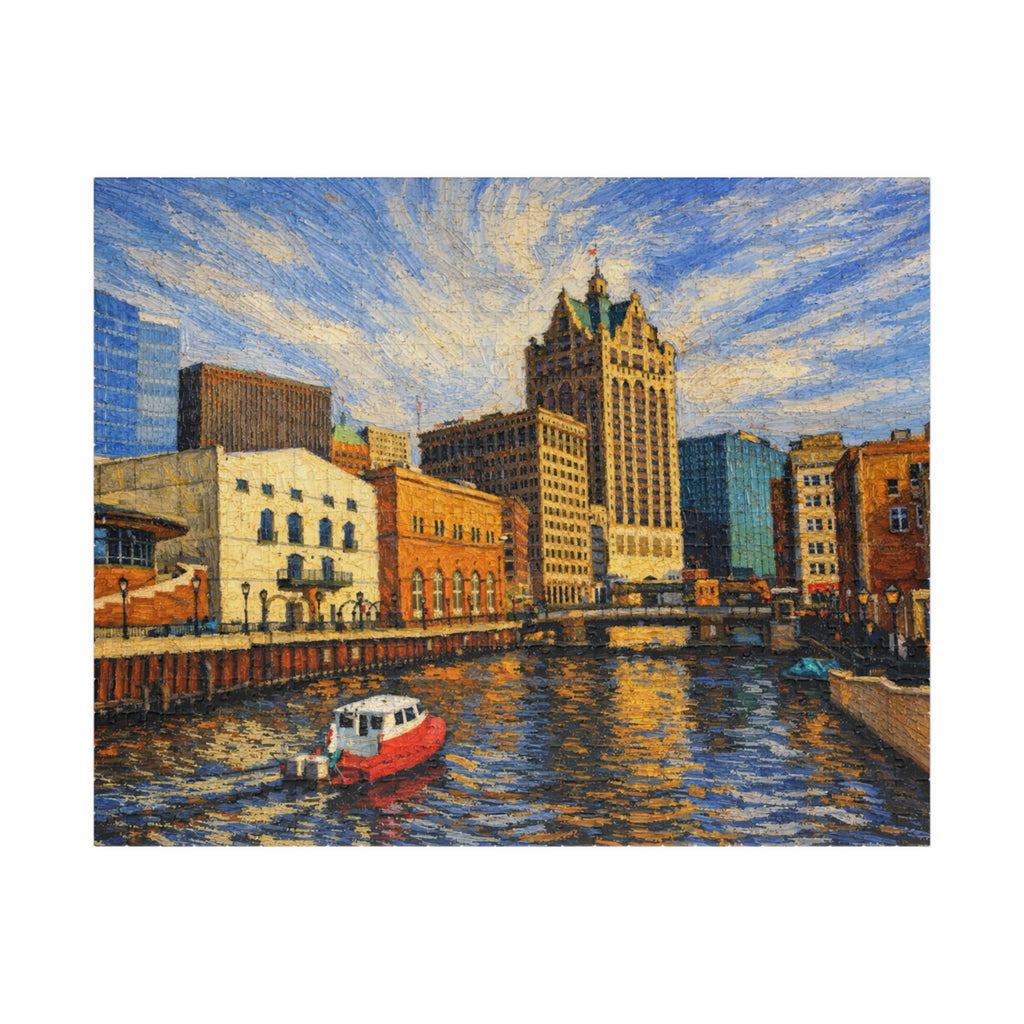 Milwaukee Riverwalk Sunset - (252, 520, 1014 pcs)
